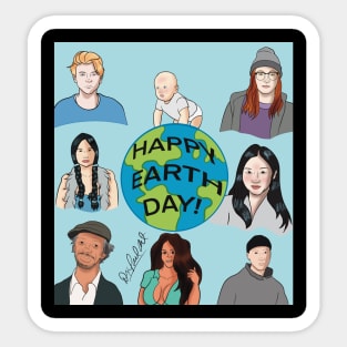 Happy Earth Day Sticker